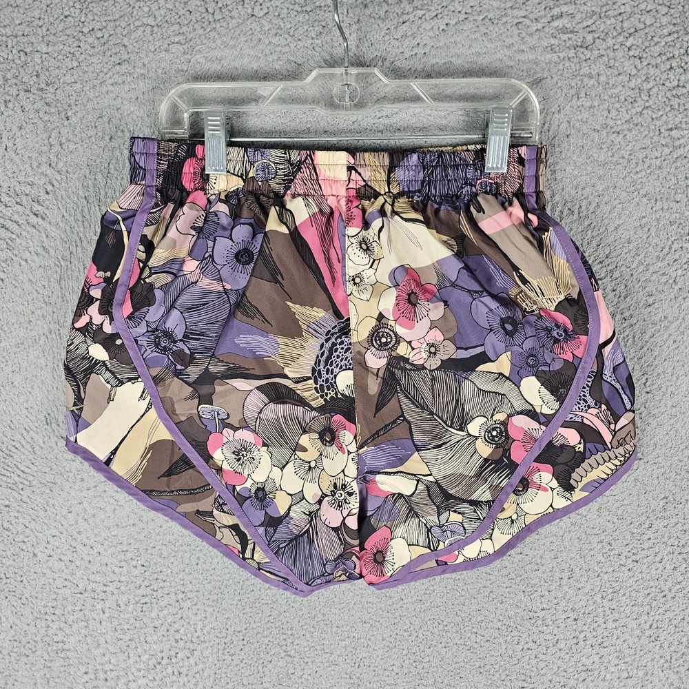 Nike Running Shorts Women's Small Multi Floral Dri-Fit Elastic Waist DA1236-004 - Picture 2 of 11